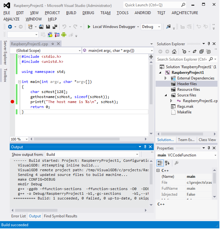 Tutorial: Developing a Raspberry PI app with Visual Studio