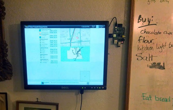 Building a real-time transit information kiosk with Raspberry Pi | Brendan Nee