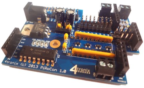 4tronix PiRoCon Robot Controller for Raspberry Pi Motors Servos Scratch GPIO Kit | eBay