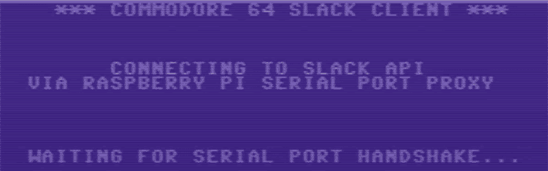 Vidéo : il développe un client Slack pour Commodore 64